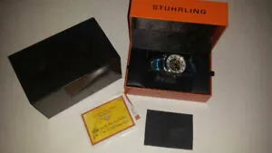 【送料無料】腕時計 スチュリングステンレススチールシルバーstuhrling calst90650 lhh automatic selfwinding stainless steel silver