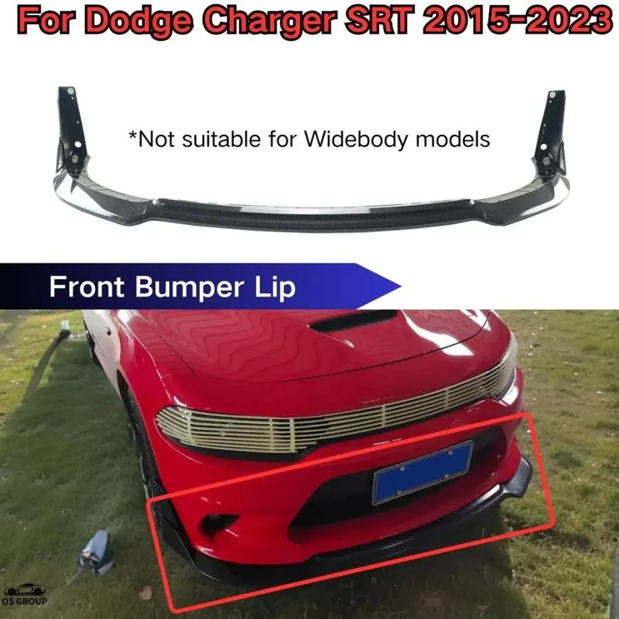 【並行輸入品】 ダッジ チャージャー SRT 2015年 2016年 2017年 2018年 2019年-2023 フロント リップ バンパー スポイラー スプリッター つやあり ブラック キ