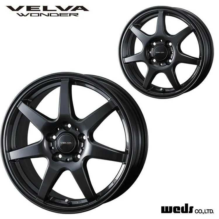 17インチ 5H114.3 6.5J 6.5J+39 5穴 ホイール 【2本セット 新品】  VELVA WONDER 送料無料 ウェッズ