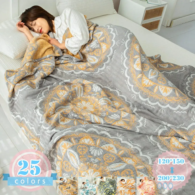 ガーゼケット 夏用ブランケット 吸湿通気 丸洗い ソファ/ベッド用 肌掛け布団 オフィス ガーゼ生地 抗菌防臭 暑さ対策 快眠 サマーケット シングル ダブル 冷感ケット 涼しい 薄手 掛け布団 ds-store