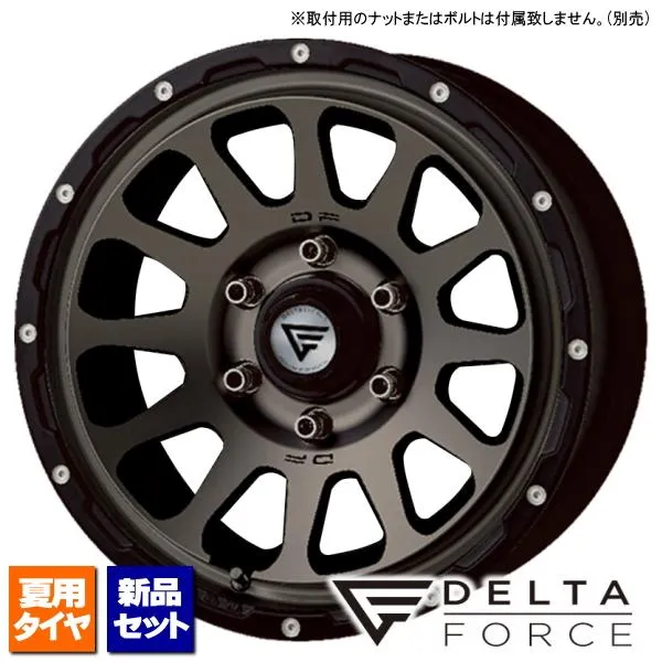モンスタ MONSTA マッドウォリアー M/T LT215/70R16 107/105Q \u0026 DELTA FORCE OVAL 16インチ 7.0J +38 6H 139.7P MSP 4本セット ハイエース