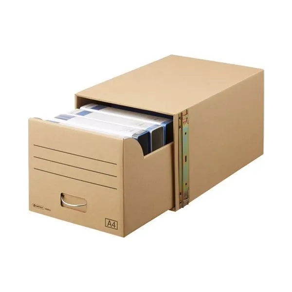 （まとめ） スマートバリュー 書類保存キャビネット A4判用*1個 D089J〔×5セット〕