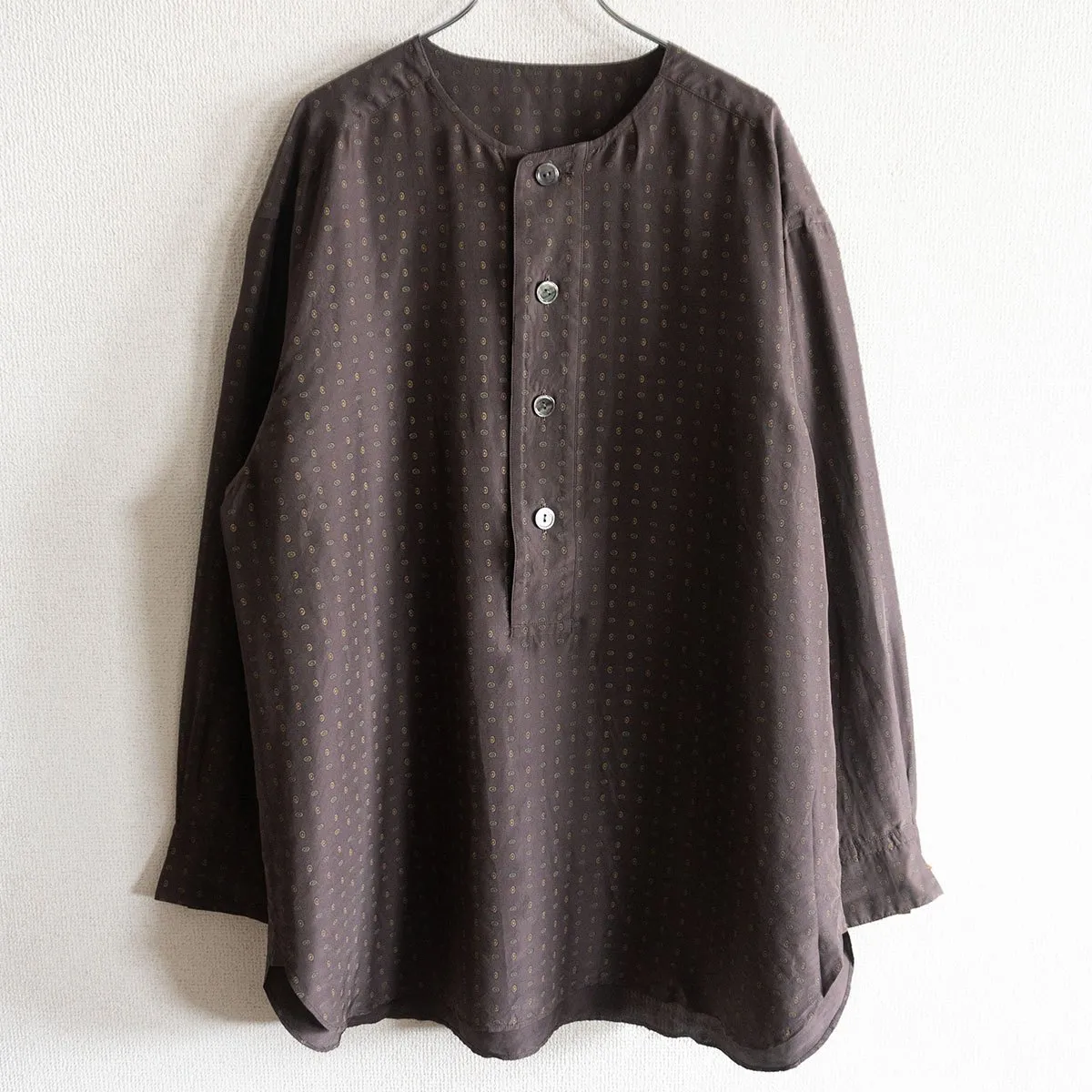 【美品】 ARTS\u0026SCIENCE 【総柄 プルオーバー シルク シャツ】3 アーツアンドサイエンス 26030742