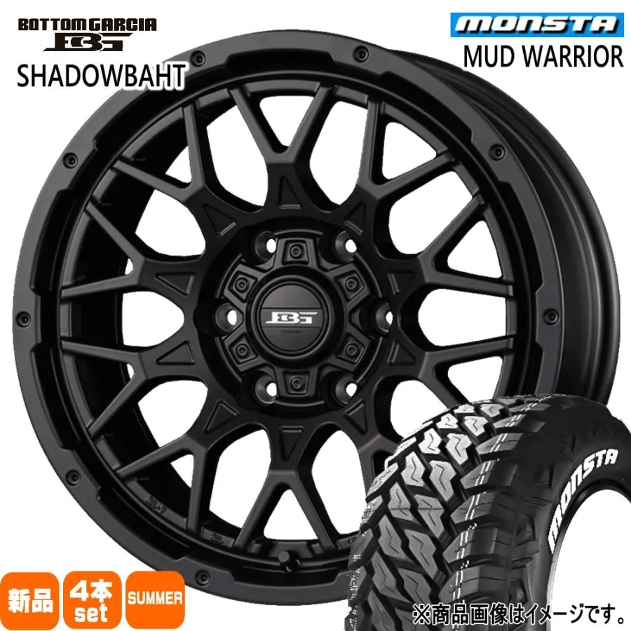 215/70R16 107/105Q LT モンスタ MUD WARRIOR 夏用 サマータイヤ BOTTOM GARCIA SHADOWBAHT 200系 ハイエース 専用  16インチ
