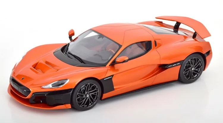 GTスピリット 1/18 リマック ネヴェーラ 2021 オレンジメタリック 999台限定GT Spirit 1:18 Rimac Nevera 2021 orange-metallic Limited Edition 999 pcs