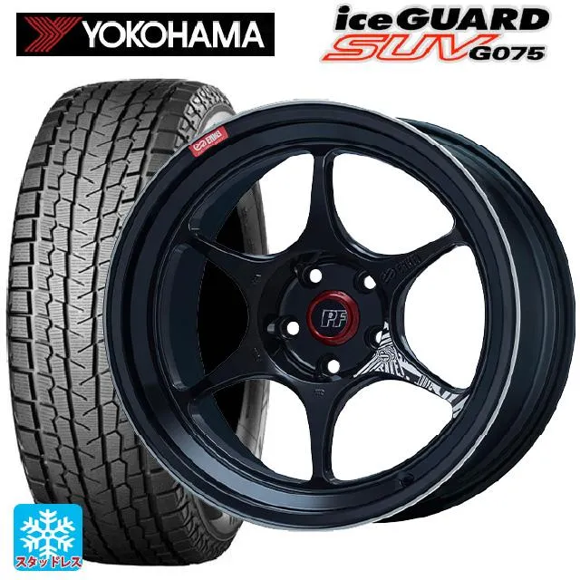 送料無料 スタッドレスタイヤホイールセット 235/55R19 105Q XL ヨコハマ アイスガードSUV G075 # エンケイ パフォーマンスラ