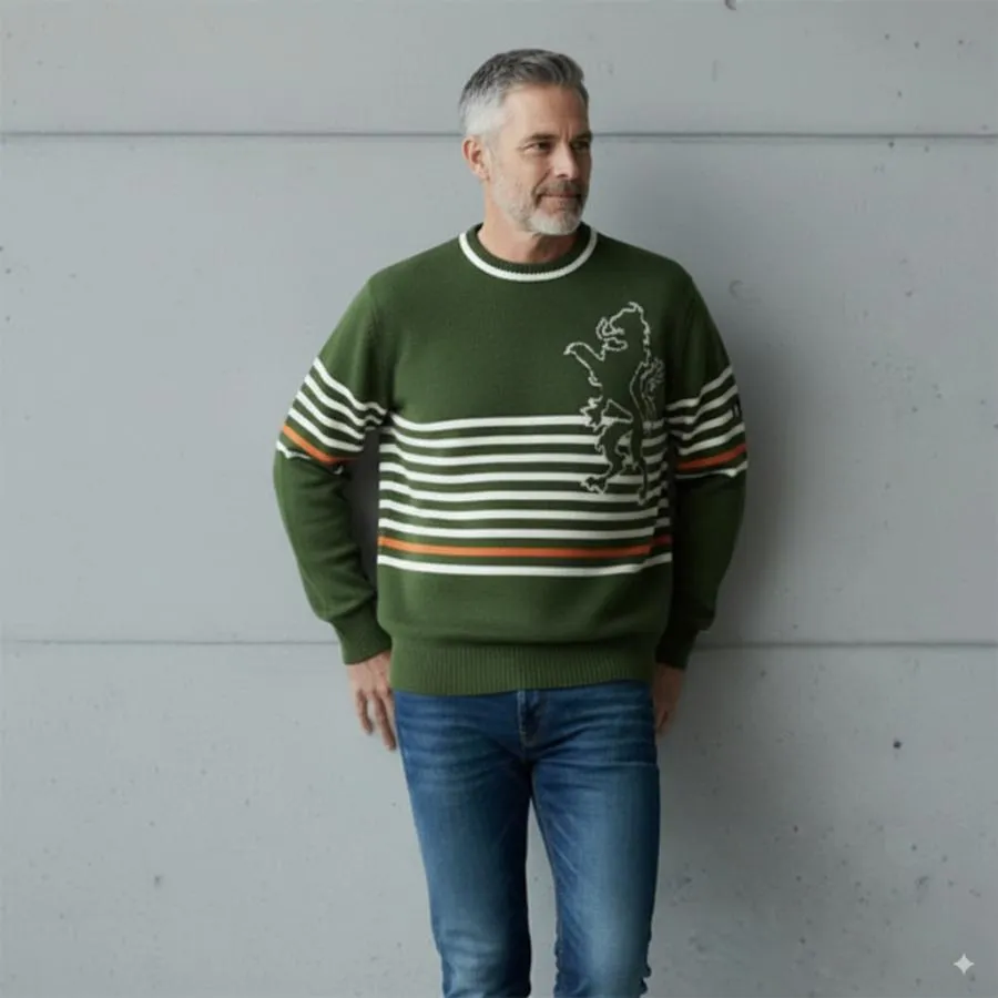 セーターラウラフェリーチェ 48サイズ 145-7002 メンズ カジュアル 秋 冬 40代 50代 60代 服 紳士 プレゼント ギフト 新品 正規品 ニット グリーン