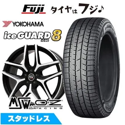 パンク保証付き 新品 輸入車用 BMW X3（G01） スタッドレスタイヤ ホイール4本セット 225/60R18 アイスガード8 エイトIG80 MSW by OZ Racing MSW 40 8J 18インチ