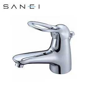 SANEI 洗面用蛇口 KIWITAPシリーズ 台 シングルワンホール洗面混合水栓 シャワー引出しなし クロムメッキ 一般地 K4770PJV-13