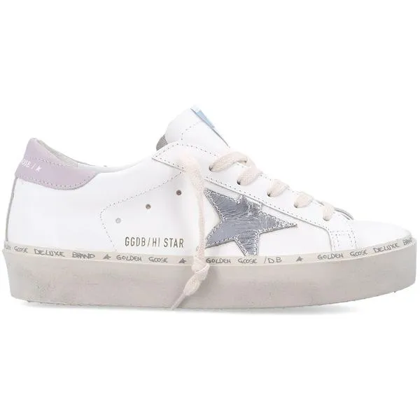 Golden Goose ゴールデングース レディース スニーカー Golden Goose Hi Star White Silver Lilac (Women's) 【サイズ US_8(25.0cm)】