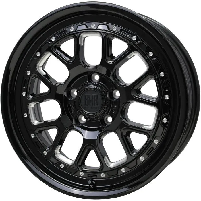 業販品 BRIDGESTONE BLIZZAK VRX3 215/65R16 98Q BARKLEY HARDROCK HURON グロスブラック/マシニング 16インチ 7J+38 5H-114.3 冬用 4本