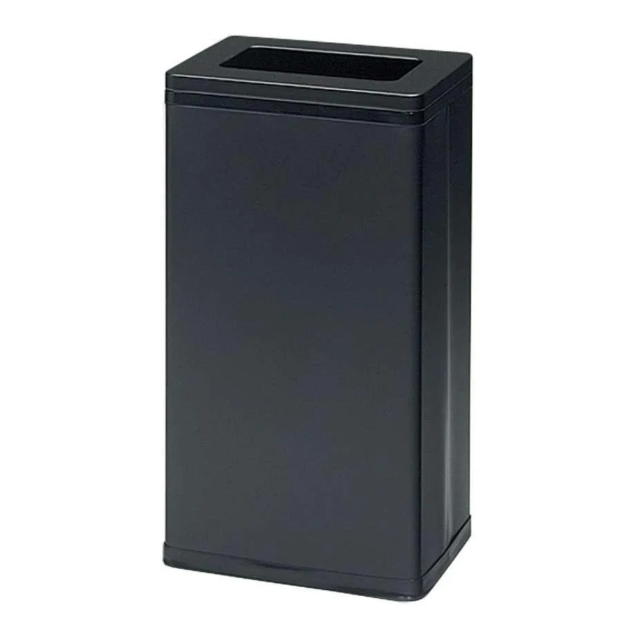 角型屑入 Bライン 袋止め付 ブラック OSL-21B 容量約38L 幅329×奥行240×高さ600mm  分別ゴミ箱 ぶんぶく