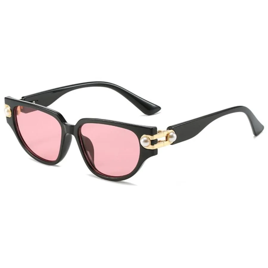 【並行輸入品】[MUTYNE] ヴィンテージキャットアイ女性高級サングラスファッションパール装飾グラデーションアイウェアシェード UV400 男