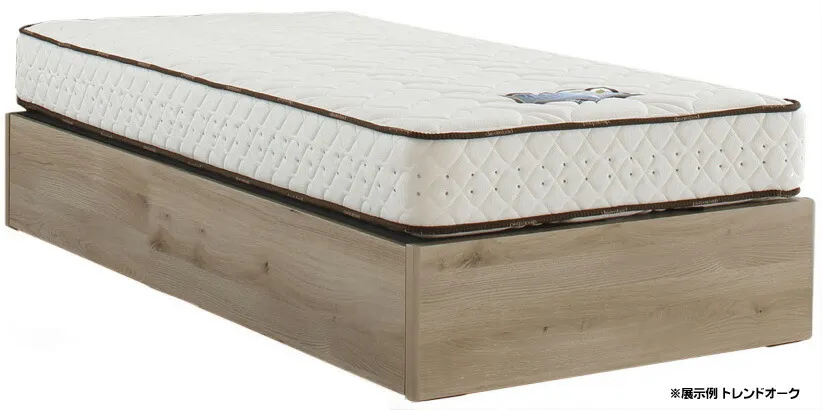 ドリームベッド  ヘッドレスFF セミダブル ノーマルタイプ 箱型 シンプル 省スペース コンパクト dreambed ナチュラル・ダーク・ミディアムウォールナット 正規販売店 国産/日本製(広島製) ベッドセット マットレス付き