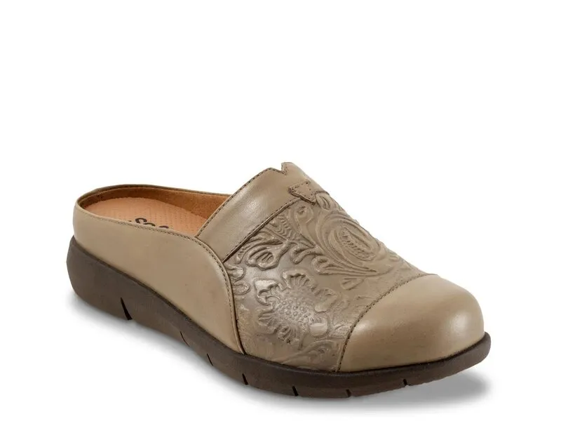 ソフトウォーク レディース シューズ サンダル Softwalk San Marcos Tooling Mule Stone ストーン