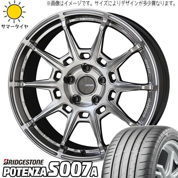 86 BRZ カスタム 225/40R18 ホイールセット | ブリヂストン ポテンザ S007A \u0026 レフィーノ 18インチ 5穴100