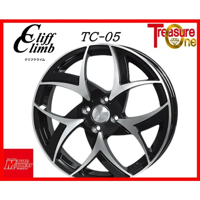 加須大桑 新品 ホイール4本セット クリフクライム TC-05 15x4.5J 43 4H100   ピクシス/デイズ/N-BOX等