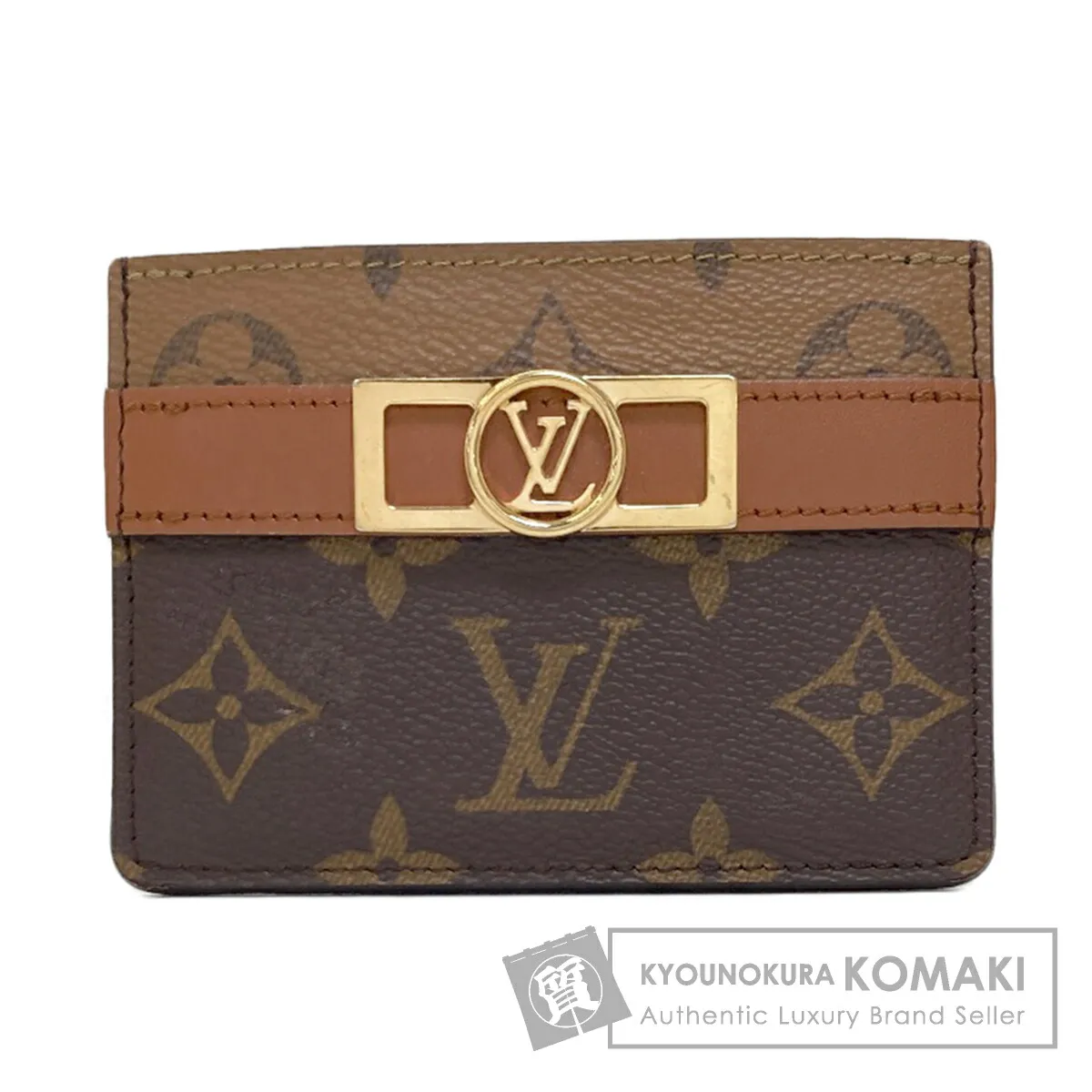 ルイヴィトン M80594 ポルトカルト・ドーフィーヌ カードケース モノグラムキャンバス レディース 【中古】【LOUIS VUITTON】