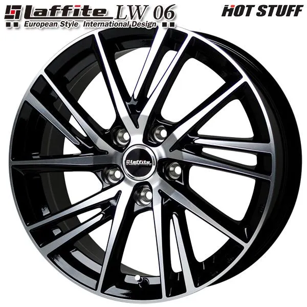 オールシーズンタイヤ ホイール4本セット 185/65R15インチ 5H114 ホットスタッフ ラフィット LW06-2 BK/P ヨコハマ ブルーアース 4S AW21
