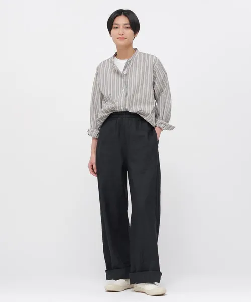 パンツ FADED WOOL LINEN TWILL レディース