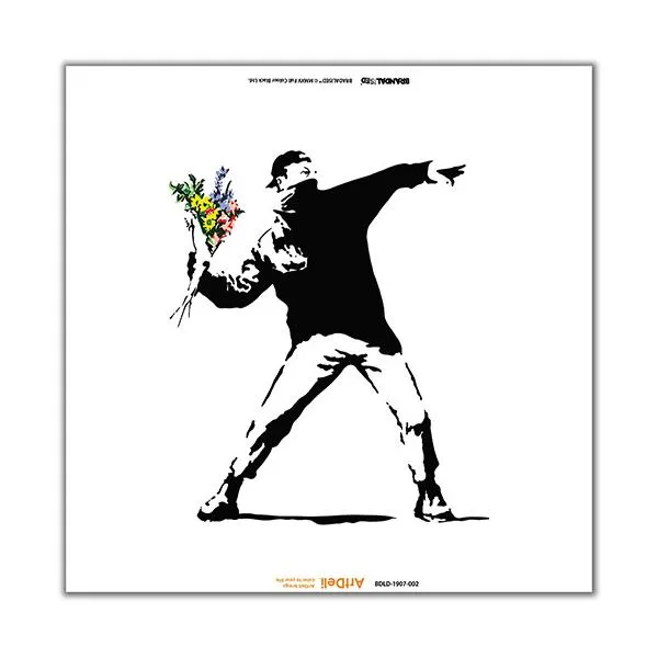 【クーポン配布中】Digital Oasis Visual Sonic アートパネルBluetoothスピーカー Banksy BDLD-1907-002