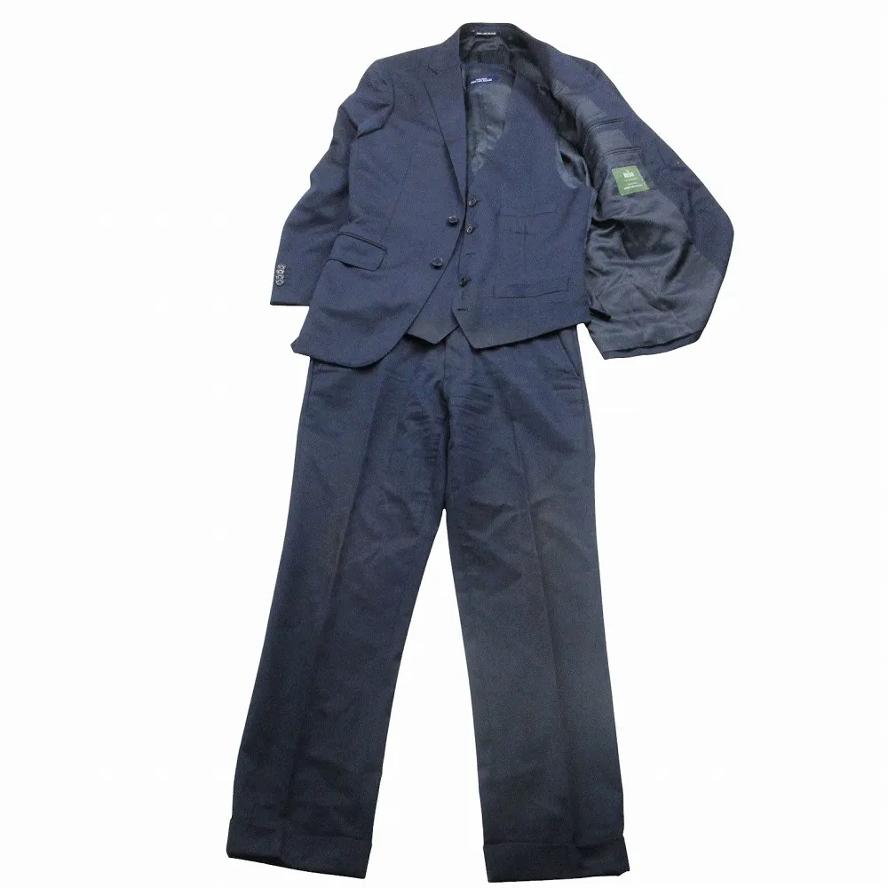 GREEN LABEL RELAXING UNITED ARROWS グリーンレーベル リラクシング REDA 3ピース スーツ セットアップ 44 S ネイビー 【中古】