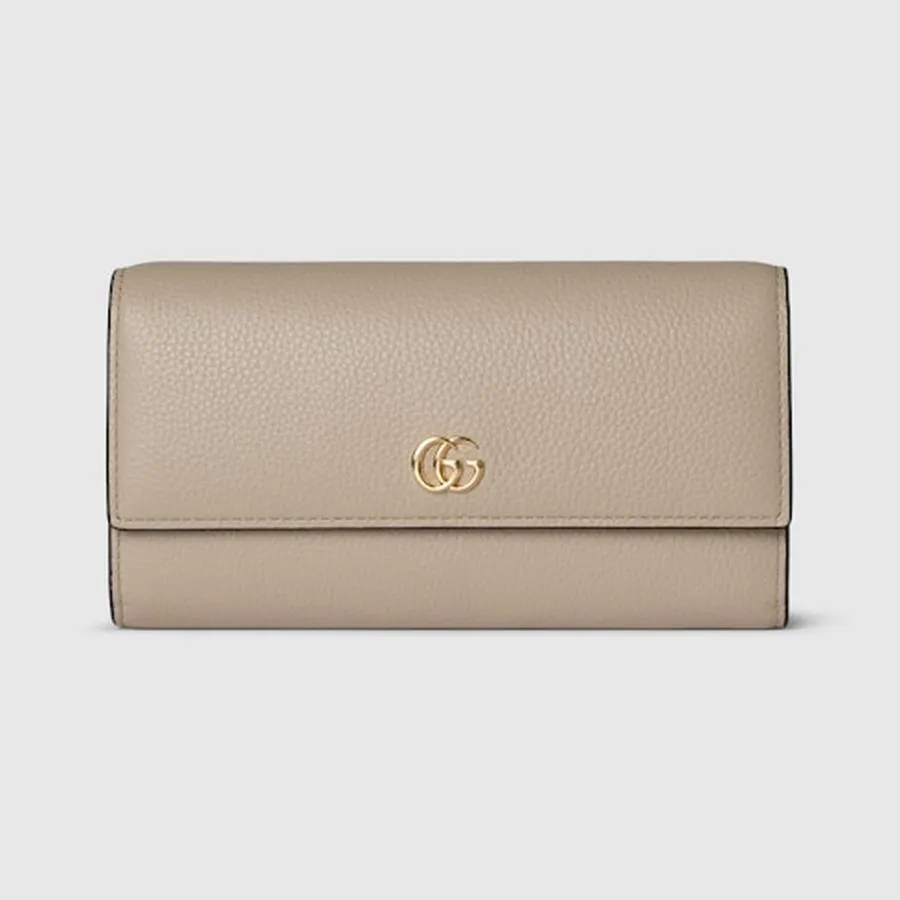 グッチ GUCCI レディース ダブルG バイカラー コンチネンタルウォレット 財布【ベージュ＆オレンジ レザー 】【送料無料】【正規品】