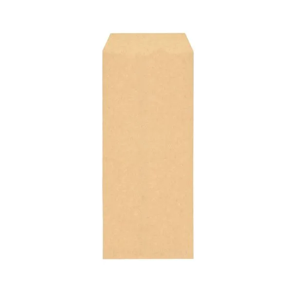 (まとめ) ピース R40再生紙クラフト封筒 長470g／m2 〒枠なし 404-80 1ケース（1000枚）  【×10セット】[21]