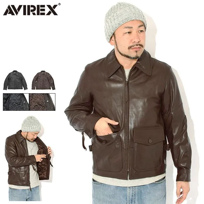 アビレックス ジャケット AVIREX メンズ ゴート ベジ ANJ4 ( Goat Vege ANJ4 JKT レザージャケット 革ジャン 山羊革 フライトジャケット アウター 7835950016 )