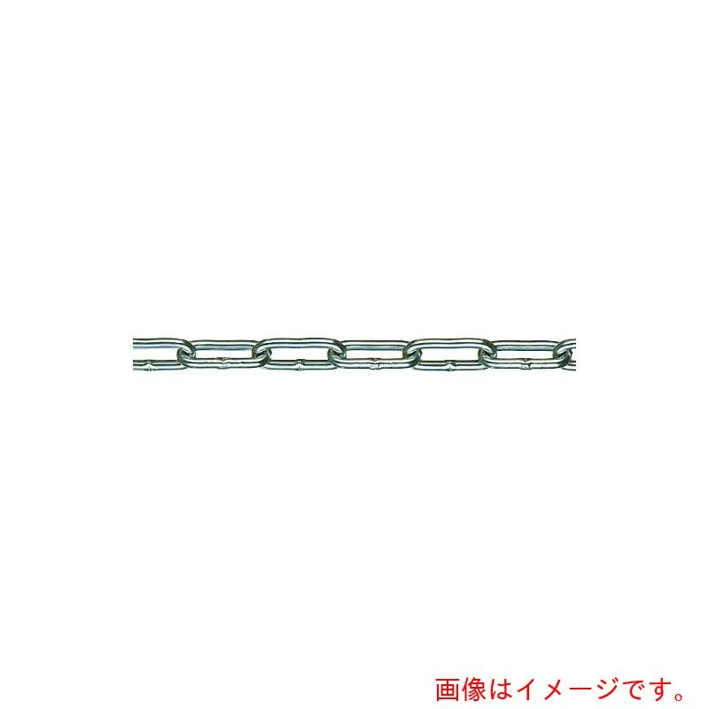 水本機械製作所 アルミカラーチェーン シルバー ＡＬ－４Ｓ 長さ・リンク数指定カット ２９．１～３０ｍ未満 【品番：AL-4-30C-S】