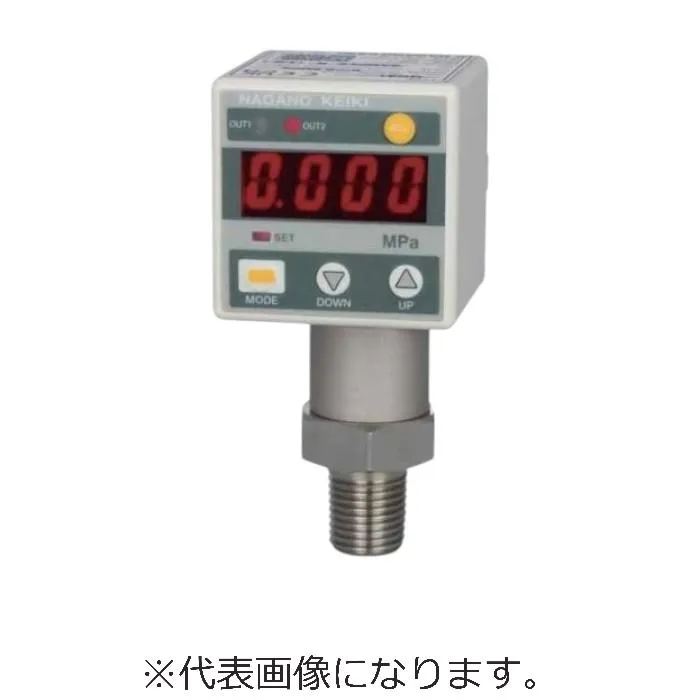 長野計器 デジタル圧力計（0～10MPa） ( GC61-174-37N30X10MPA )