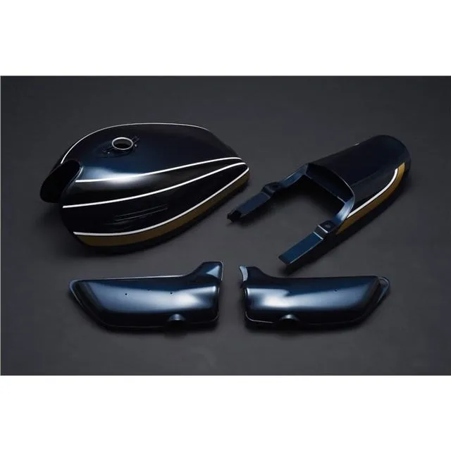 【受注生産】Z2(750RS) / Z1 (900SUPER4)  M-TEC中京 青玉虫ペイント 4点セット タンクセット タンク外装4点セット  エムテック中京 MRS-Z1-T06SET