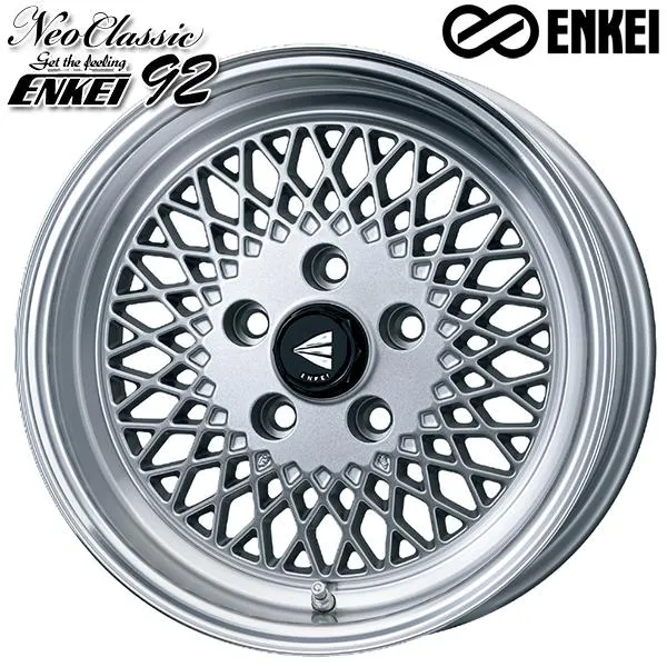 サマータイヤ ホイール4本セット 215/70R16インチ 4H100 ENKEI エンケイ 92 シルバー マッドスター ラジアルM/T ホワイトレター
