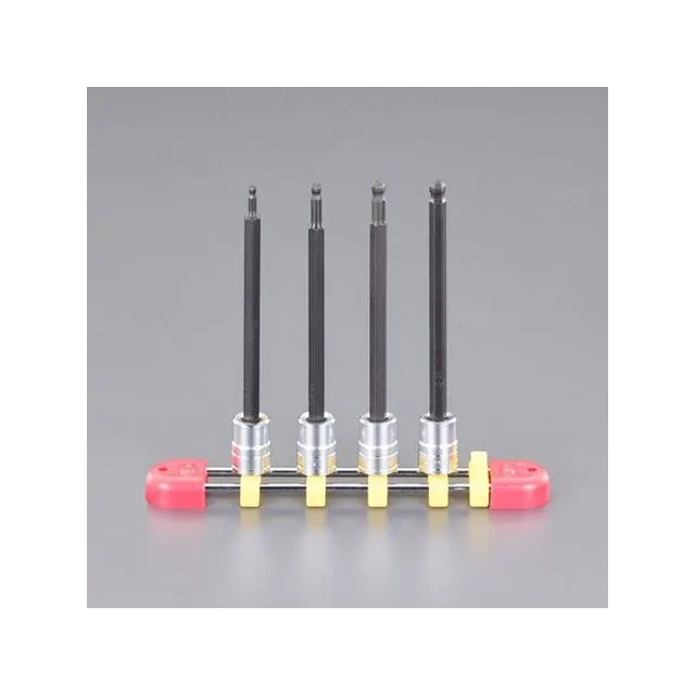 ESCO 1/4”DRx3-6mm Ball-Hex ロングビットソケットセット EA618NT-200 エスコ ハンドツール