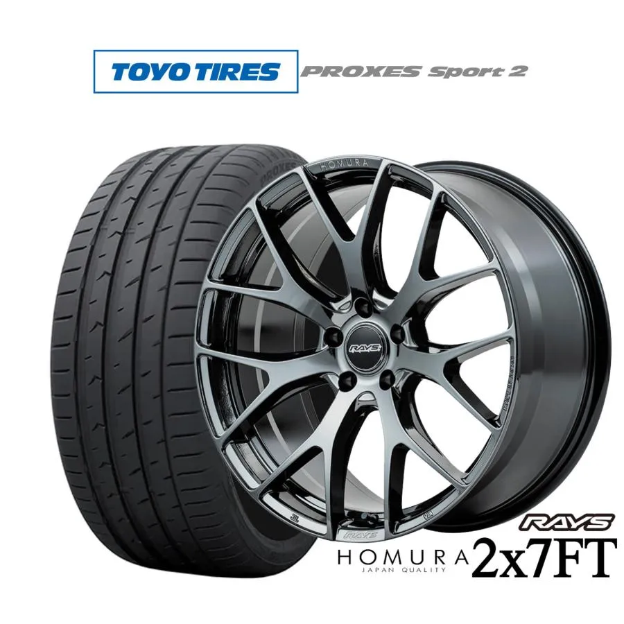 サマータイヤ ホイール4本セット レイズ HOMURA ホムラ 2×7 FT トーヨータイヤ プロクセス PROXES スポーツ2  255/50R19