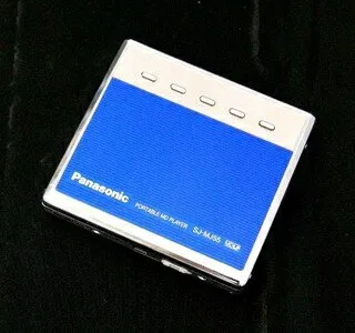 【中古】 Panasonic パナソニック SJ-MJ55-A ブルー ポータブルMDプレーヤー MDLP対応 （MD再生専用機/MDウォークマン）
