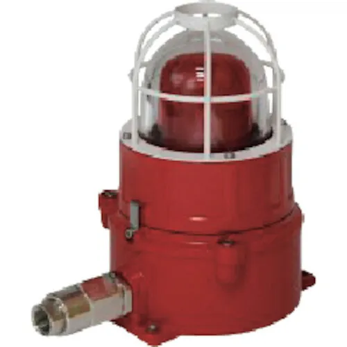 島田 ( 島田電機 ) 防爆型LED警告灯(回転)DC12~24V 赤色 防塵防水IP54 ( IECW-M1R-R )