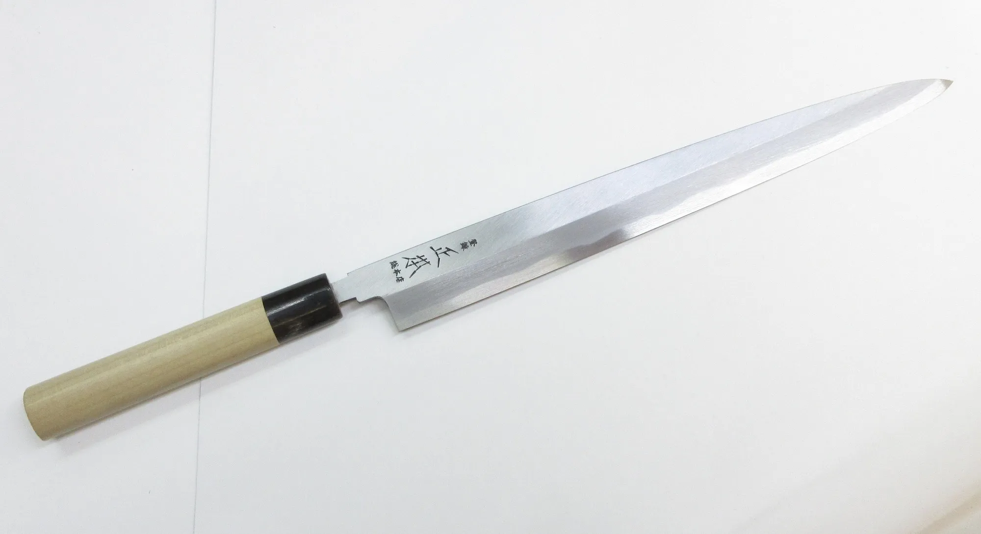 正本総本店 柳刃 刺身包丁 本霞 玉白鋼 1尺 300mm (品番:KS0430) <br>Masamoto Sohonten Yanagiba Sashimi Kitchen Knife 30cm Shirogami #2
