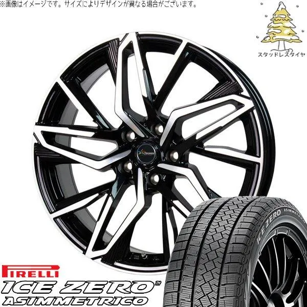 フーガ アルファード ヴェルファイア 245/40R19 スタッドレス | アイスゼロアシンメトリコ \u0026 クロノス CH-112 19インチ 5穴114.3