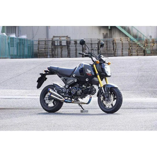 オーバーレーシング GROM ツインメガホン チタンマフラー OVER RACING