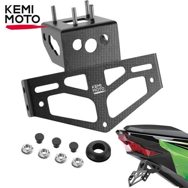 並行輸入品 カワサキ ニンジャ 400 Z400 2018-2023プレートホルダーフェンダーエリミネーターZ400ライセンスプレートブラケットケミモト用