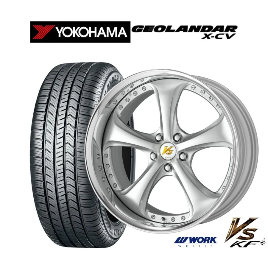 サマータイヤ ホイール4本セット ワーク VS KFシャープ ヨコハマ GEOLANDAR ジオランダー X-CV (G057) 245/45R20