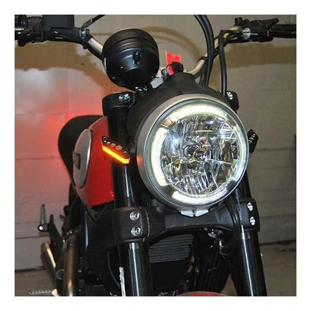 【並行輸入品】 ニューレイジサイクルズ 15-24 ドゥカティスクランブラー フロントウインカー New  取寄せ T14 SCRAMBLER-FB