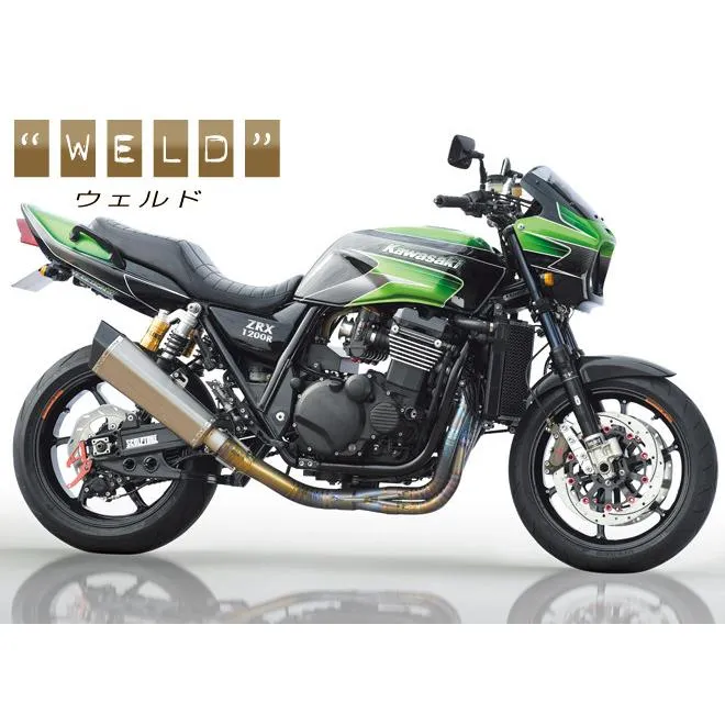 NITRO RACING ナイトロレーシング 4in1 ウェルドクラフト チタン3D EXマフラー ZRX1100 ZRX1200R KAWASAKI カワサキ フルエキゾーストマフラー マフラー