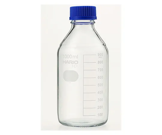 【期間限定!対象商品P2～20倍】 耐熱ねじ口瓶(液切ﾘﾝｸﾞ付) GL-45 1000mL 10本入 NBO-1L-SCI 1箱(10本入)