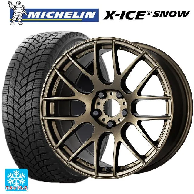 送料無料 スタッドレスタイヤホイールセット 215/45R18 93H XL ミシュラン 正規品 エックスアイス スノー ワーク エモーション M8R