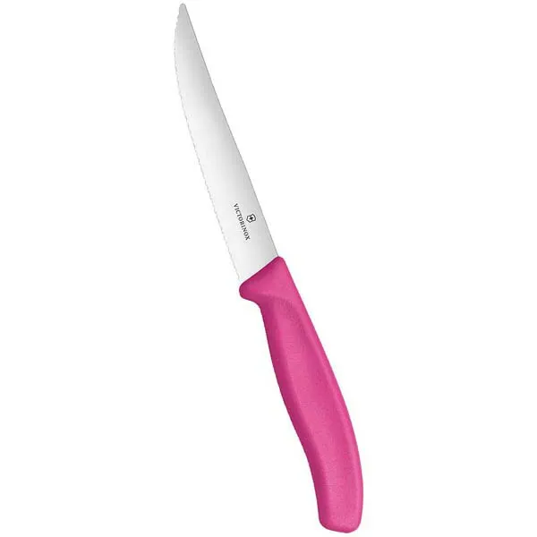 【まとめ買い10個セット品】ビクトリノックス スイスクラシック グルメナイフPK 12cm FCピンク 6.7936.12L5E【ECJ】