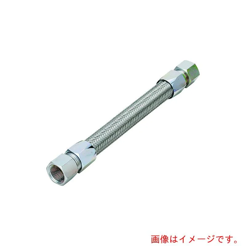 南国フレキ工業（NFK） ライトユニオン式（メタルタッチ無溶接式）フレキシブルホース メス×メス型 継手ＳＳ４００ ２０Ａ×８００Ｌ 【品番：NK-3400FF/SS400-20A-800L】