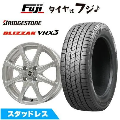 【新品 軽自動車】 スタッドレスタイヤ ホイール4本セット 155/65R13 ブリヂストン ブリザック VRX3 エルベ エステローザFSV 13インチ