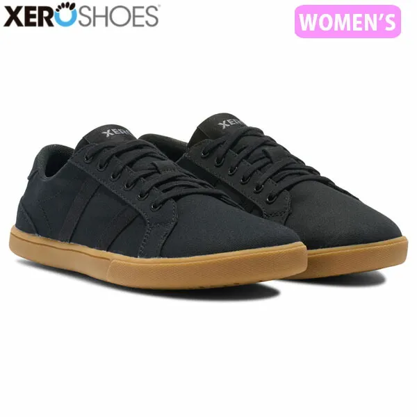 ゼロシューズ XEROSHOES レディース スニーカー W ディロン キャンバス ブラック/ガム コットンキャンバス ベアフット 普段履き XERDLCWBKGM